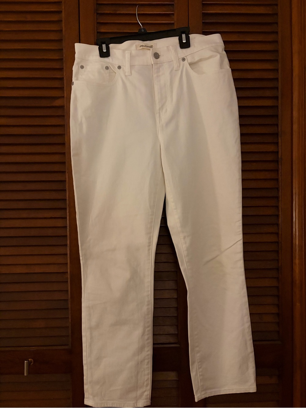 Madewell White Slim Straight Women's Jeans